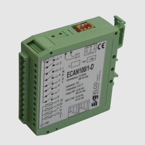 Modulo I/O analogico - ECAN 100/1 - ELCO Elettronica di A. Ligabue e C. snc - CAN / a 4 O / con 8 uscite PNP