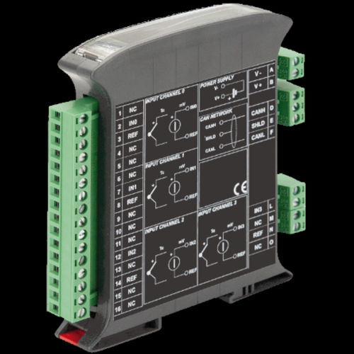 Modulo I/O analogico - ECAN 7016 - ELCO Elettronica di A. Ligabue e C. snc - CAN Bus / a 4 I / di temperatura
