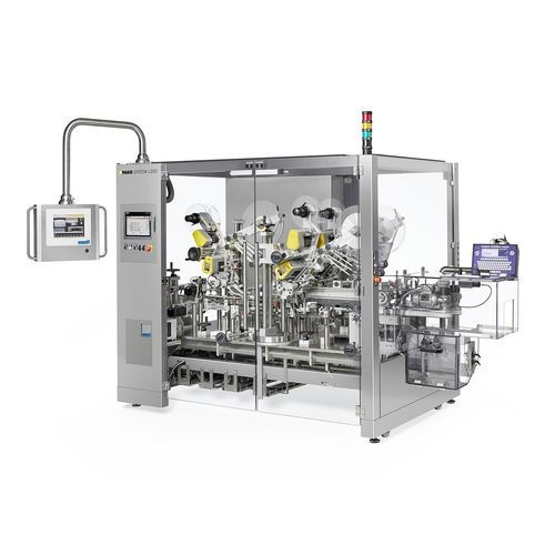 Macchina di etichettatura automatica - PAGO L200 - Fuji Seal - per bottiglie / per applicazione laterale / per l'industria farmaceutica
