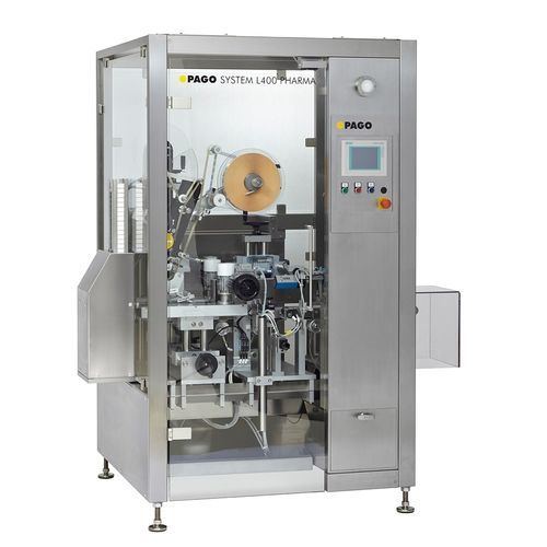 Macchina di etichettatura per l'industria farmaceutica - PAGO L400 - Fuji Seal - automatica / per etichette adesive / lineare