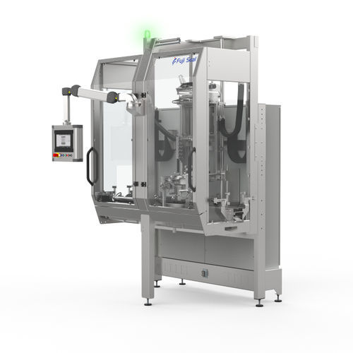 Applicatore di etichette automatico - FS E-line - Fuji Seal - per imballaggi / con sleeve per tubolare termoretraibile