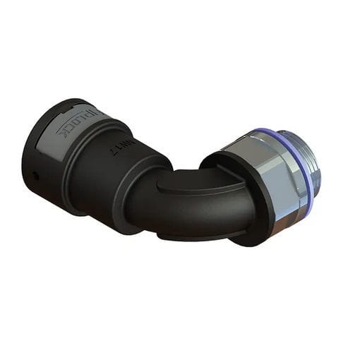 Raccordo pneumatico - AWPA-MML-S - FRÄNKISCHE Industrial Pipes GmbH & Co. KG - ad avvitamento / gomito a 90° / in PA6