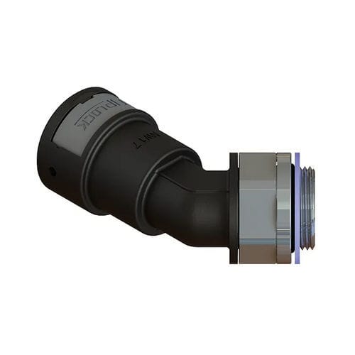 Raccordo pneumatico - AAPA-MMK-S - FRÄNKISCHE Industrial Pipes GmbH & Co. KG - ad avvitamento / gomito a 45° / in PA6