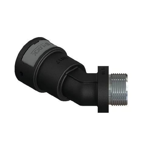 Raccordo pneumatico - AAPA-PGM - FRÄNKISCHE Industrial Pipes GmbH & Co. KG - filettato / gomito a 45° / in metallo
