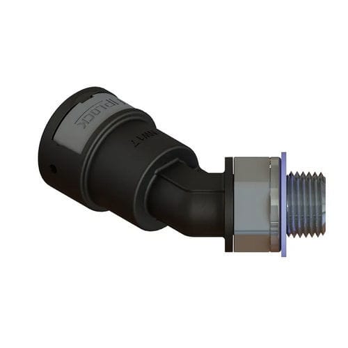 Raccordo pneumatico - AAPA-NPTM-S - FRÄNKISCHE Industrial Pipes GmbH & Co. KG - ad avvitamento / gomito a 45° / in PA6