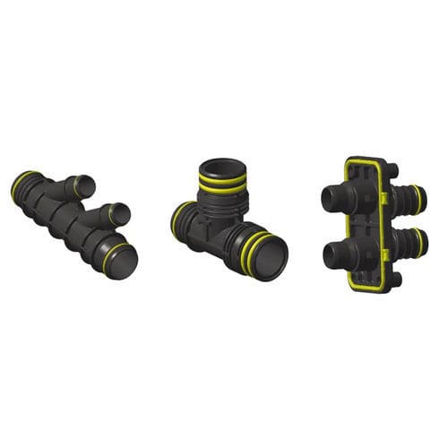 Raccordo idraulico - FIPCOOL CONNECT - FRÄNKISCHE Industrial Pipes GmbH & Co. KG - scanalato / a T / a Y