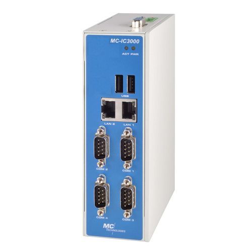PC box - 100724 - MC Technologies GmbH - su guida DIN / Intel®Dual Core ATOM E3827 / USB 2.0
