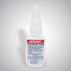 Colla cianoacrilato - Instantbond® 113 - Hernon Manufacturing - per metallo / per ceramica / per termoplastica