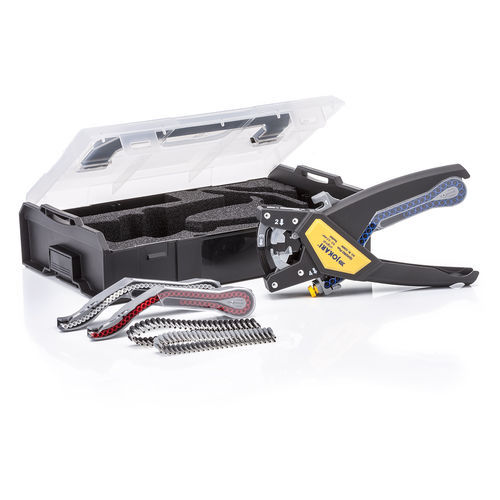Macchina spelacavi cianfrinatrice per cavi elettrici - QUADRO Plus - JOKARI-Krampe GmbH - manuale / portatile