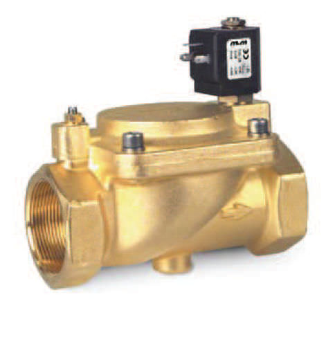 Elettrovalvola a comando assistito - D223, D225  - M & M INTERNATIONAL - a 2 vie / NC / per acqua