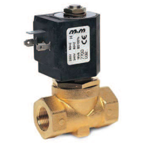 Elettrovalvola a comando assistito - D884, D886 - M & M INTERNATIONAL - a 2 vie / NC / aria