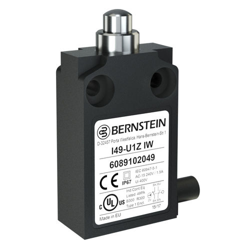 Contatto di fine corsa con stantuffo - I49 - BERNSTEIN AG - piatto / IP67 / di sicurezza