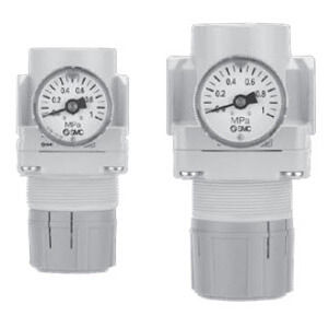 Regolatore di pressione per aria - AR series - SMC Corporation of America - monostadio / in acciaio inossidabile / stampaggio a pressione in zinco