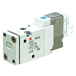 Distributore pneumatico azionato tramite solenoide - SYJ300  - SMC Corporation of America - con azionamento manuale / pilota / a comando pneumatico