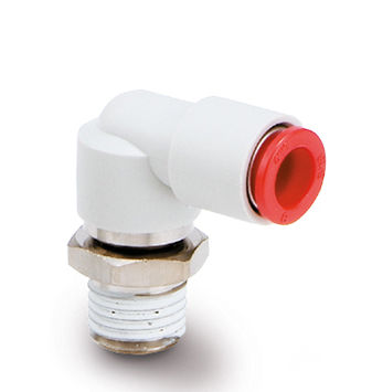 Raccordo pneumatico - KS series - SMC Corporation of America - filettato / gomito a 90° / UNF