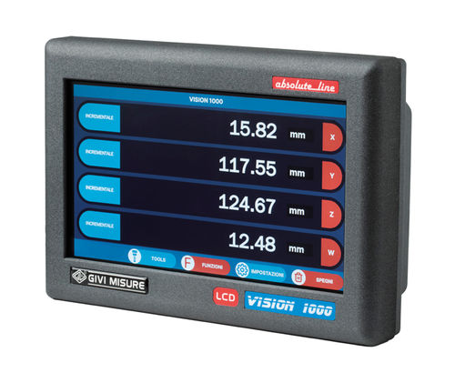 HMI con touch screen - VI 1000 - GIVI MISURE - per montaggio a filo / installato su pannelli / TFT LCD