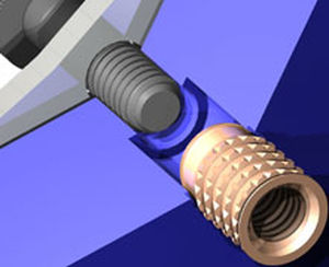 Inserto a pressione - Multisert® - TAPPEX - di ottone / arrotondato