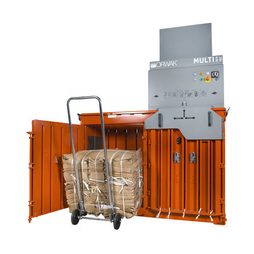 Pressa imballatrice per cartone - MULTI 5070 HDC - Orwak AB - verticale / a carico frontale / multicamera