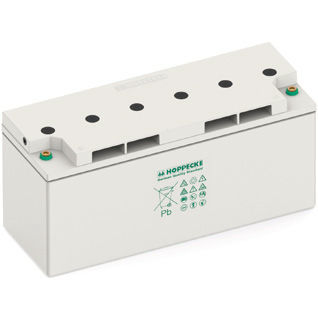 Batteria con valvola di regolazione - power.com SA series - HOPPECKE - a blocco / piatta / per UPS