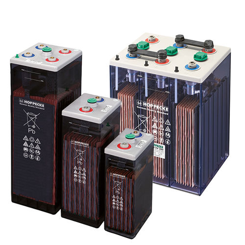 Batteria piombo-acido - power V M series - HOPPECKE - a blocco / 6 V / per alimentazione di emergenza