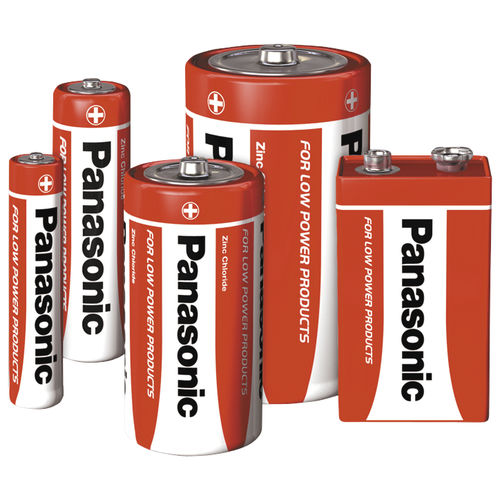 Batteria zinco-carbone - R20 - Panasonic Industry Europe GmbH - a blocco / tipo AA / tipo AAA