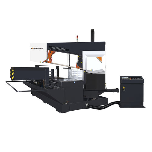 Troncatrice a doppia inclinazione - CNC-800DM - COSEN - a nastro / orizzontale / per acciaio