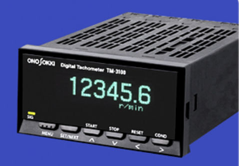 Tachimetro senza contatto - TM-3100 series - Onosokki - per montaggio su pannello / con display LED / frequenzimetro