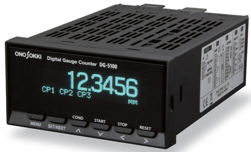 Indicatore di frequenza - max. ± 9999.99 mm | DG-5100 - Onosokki - digitale / integrato / per anemometro
