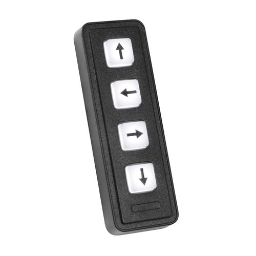 Tastiera numerica 4 tasti - 7203-04CW20 - Storm Interface - ad incastro / in oro / polimerica