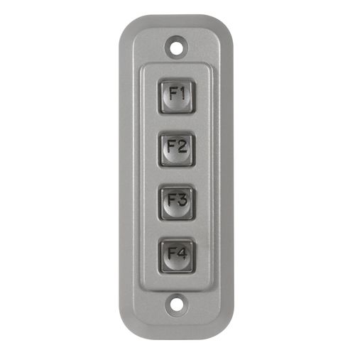 Tastiera numerica 4 tasti - 1K04210 - Storm Interface - ad incastro / in metallo / IP65