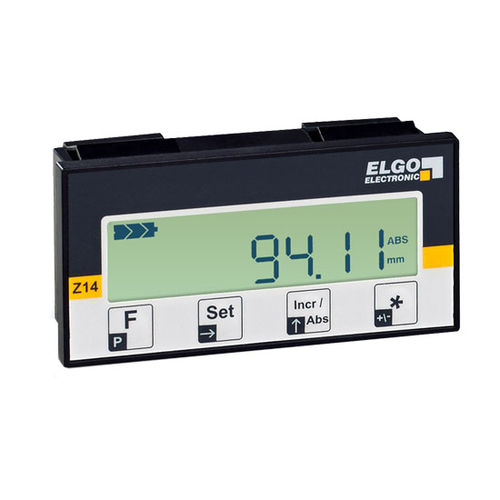 Indicatore di posizione - AZ14E - ELGO Electronic - di potenza / display LCD / da montare su pannello