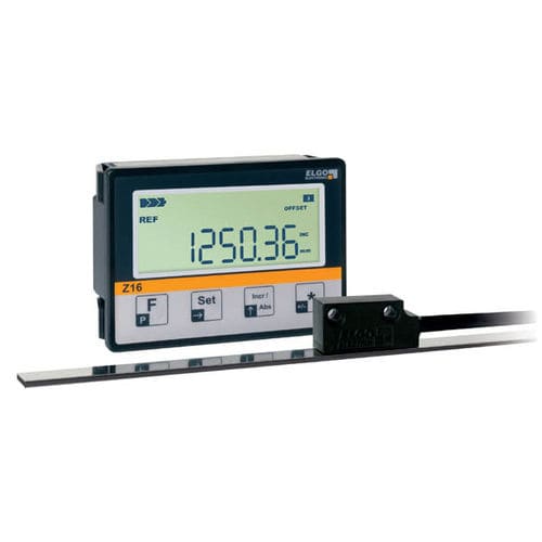 Indicatore di posizione - IZ16E - ELGO Electronic - display LCD / da montare su pannello / con alimentazione a batteria
