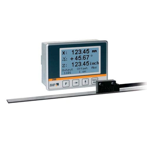 Indicatore di posizione - Z60 - ELGO Electronic - display LCD / da montare su pannello / per encoder