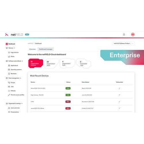 Software di gestione del ciclo di vita - NFC-ENT-SUB - Hilscher - gestione del cloud / di supervisione / SCADA
