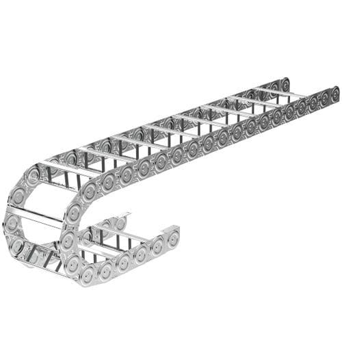 Catena portacavi aperta - SLE Series - EKD Systems GmbH - chiusa / in plastica / in acciaio