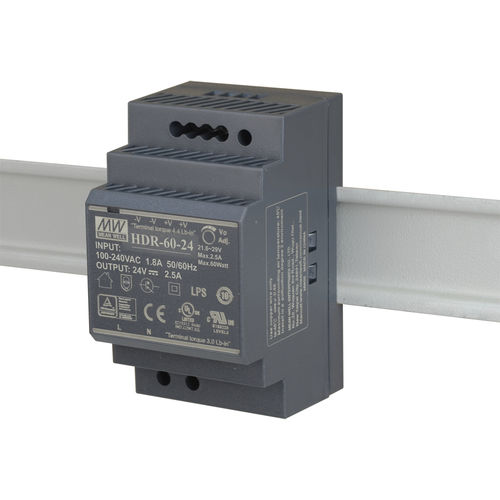 Alimentatore elettrico su guida DIN - DIS-H60-24 - D-Link® - AC/DC / per applicazioni industriali