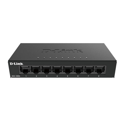 Switch Ethernet non gestibile - DGS-108GL - D-Link® - 8 porte / gigabit / per ufficio