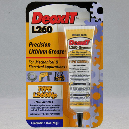 Grasso di lubrificazione - DeoxIT ® L260Np, #L260-N1 - CAIG - di protezione / al litio / per attrezzature elettriche