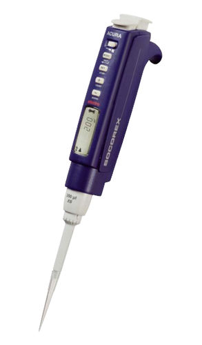 Pipetta monocanale - Acura® electro 926 series - Socorex Isba S.A. - in vetro borosilicato / elettronica