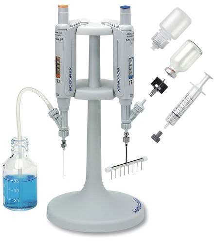 Pipetta monocanale - Acura® 865 series - Socorex Isba S.A. - a ripetizione / in vetro borosilicato / manuale