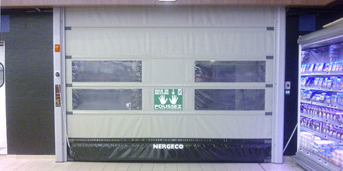 Porta ad avvolgimento - Star series - NERGECO - per interno / rapida / di sicurezza