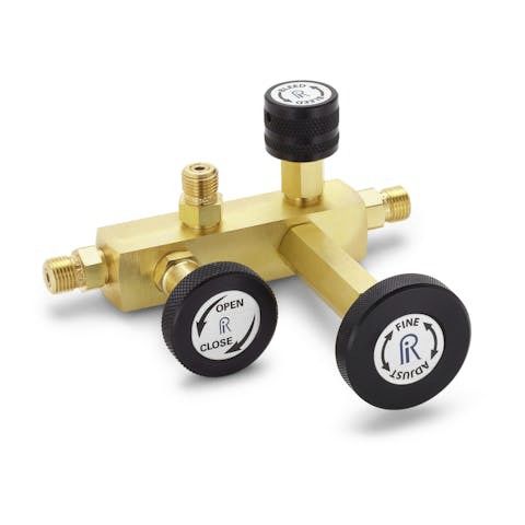Manifold di calibrazione - QTCM - Ralston - a 2 vie / in acciaio inossidabile / di gas