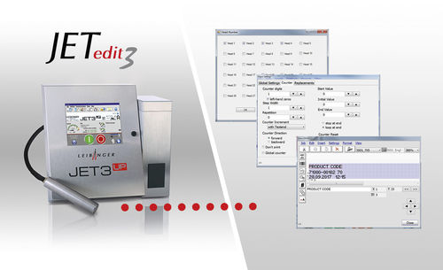 Software di gestione - JETedit3 - Leibinger - di masterizzazione