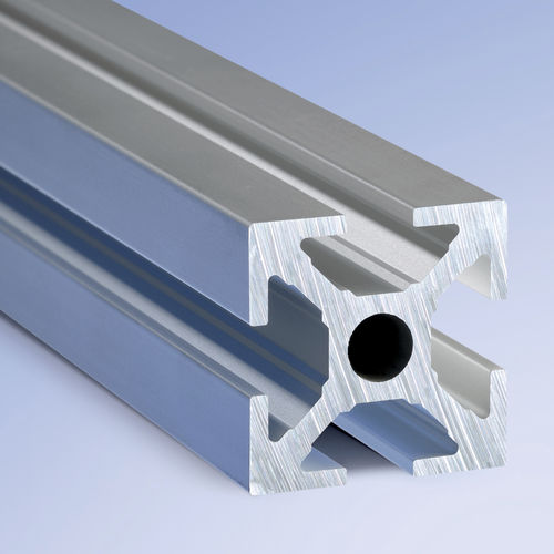 Profilo in alluminio - 40 series - Maschinenbau Kitz GmbH - in alluminio anodizzato / con scanalature / rettangolare