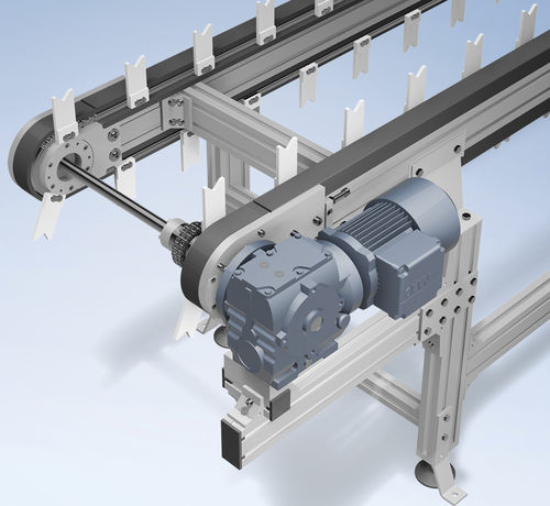 Trasportatore a catena - TKU 2040 series - Maschinenbau Kitz GmbH - orizzontale / compatto / flessibile