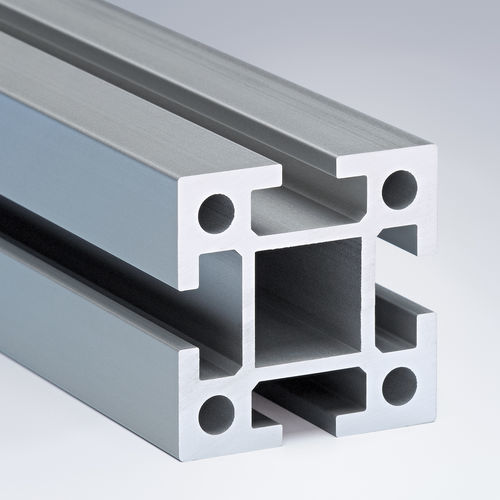 Profilo in alluminio - 50 - Maschinenbau Kitz GmbH - in alluminio anodizzato / con scanalature / rettangolare