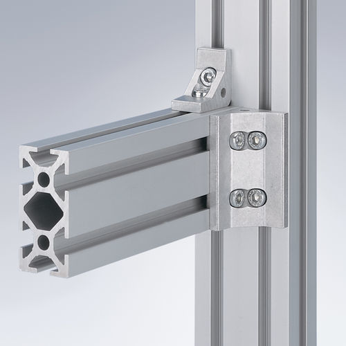 Elemento di fissaggio per profilati in alluminio - Maschinenbau Kitz GmbH - metallizzato