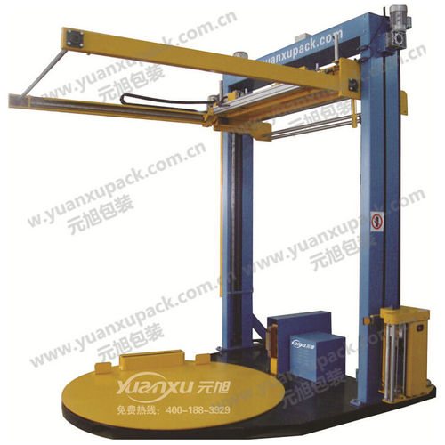 Avvolgitrice fasciapallet a tavola rotante - YK1800FZ - Yuanxu Packing(shanghai) Machinery Co., LTD - automatica / con sistema di copertura superiore con pellicola di PE