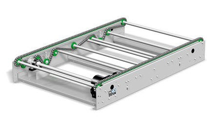 Trasportatore a rulli - | - Soco System - orizzontale / da trasporto / per pallet
