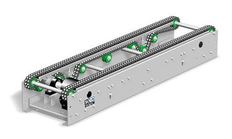 Trasportatore a rulli - Soco System - orizzontale / da trasporto / per pallet